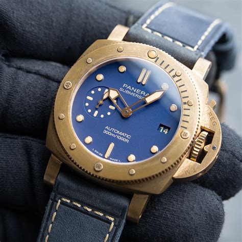 panerai bronzo blue|panerai bronzo blu abisso.